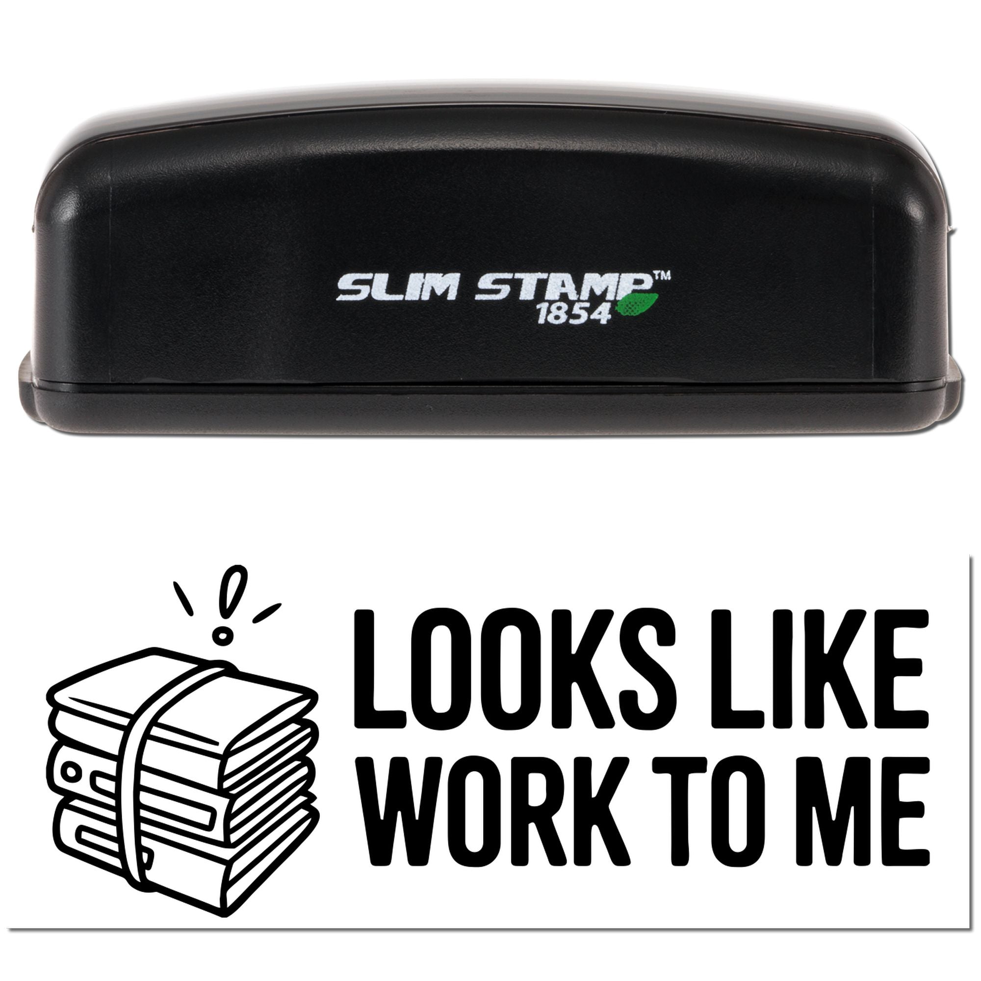 Work To Me Sarcastic Office Slim Pre-Inked Stamp