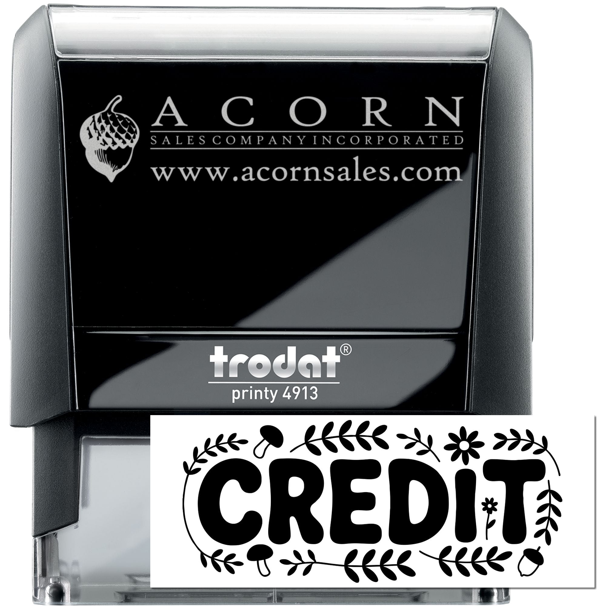 Blooming Forest Credit Self-Inking Stamp