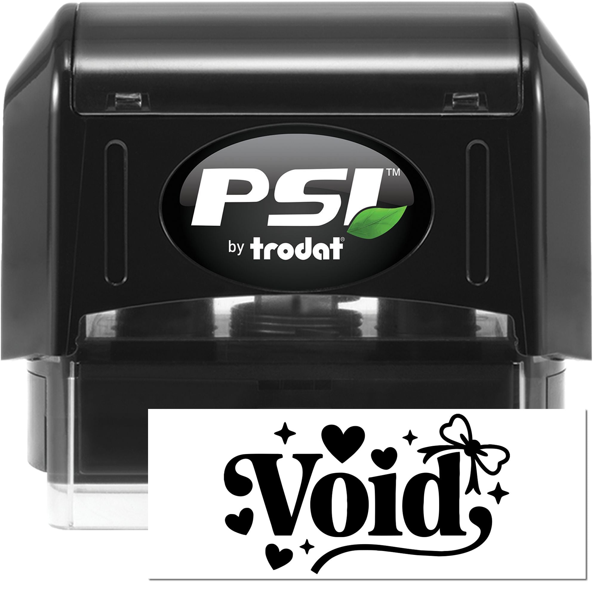 PSI by Trodat self-inking rubber stamp with Void imprint for document marking and tamper-evident office use.