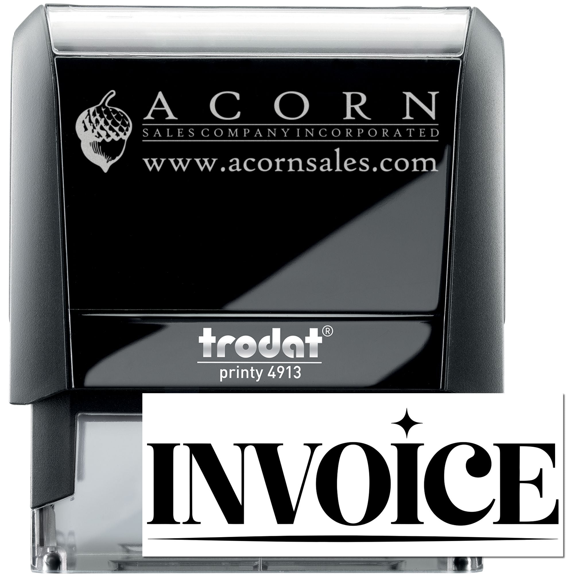 Chic Invoice Office Self-Inking Stamp