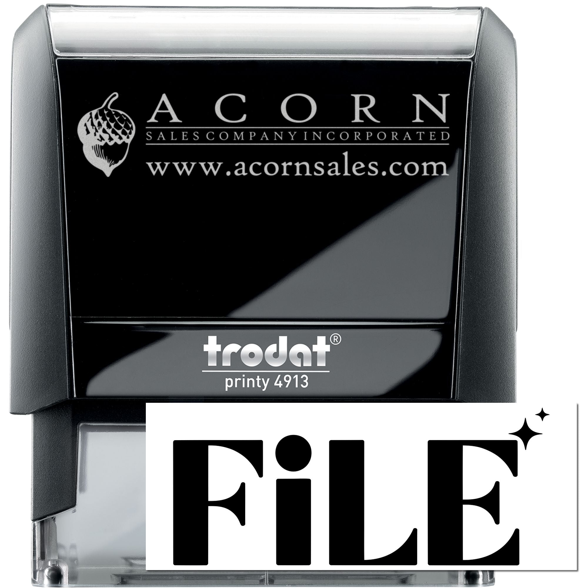 Chic File Office Self-Inking Stamp For Records