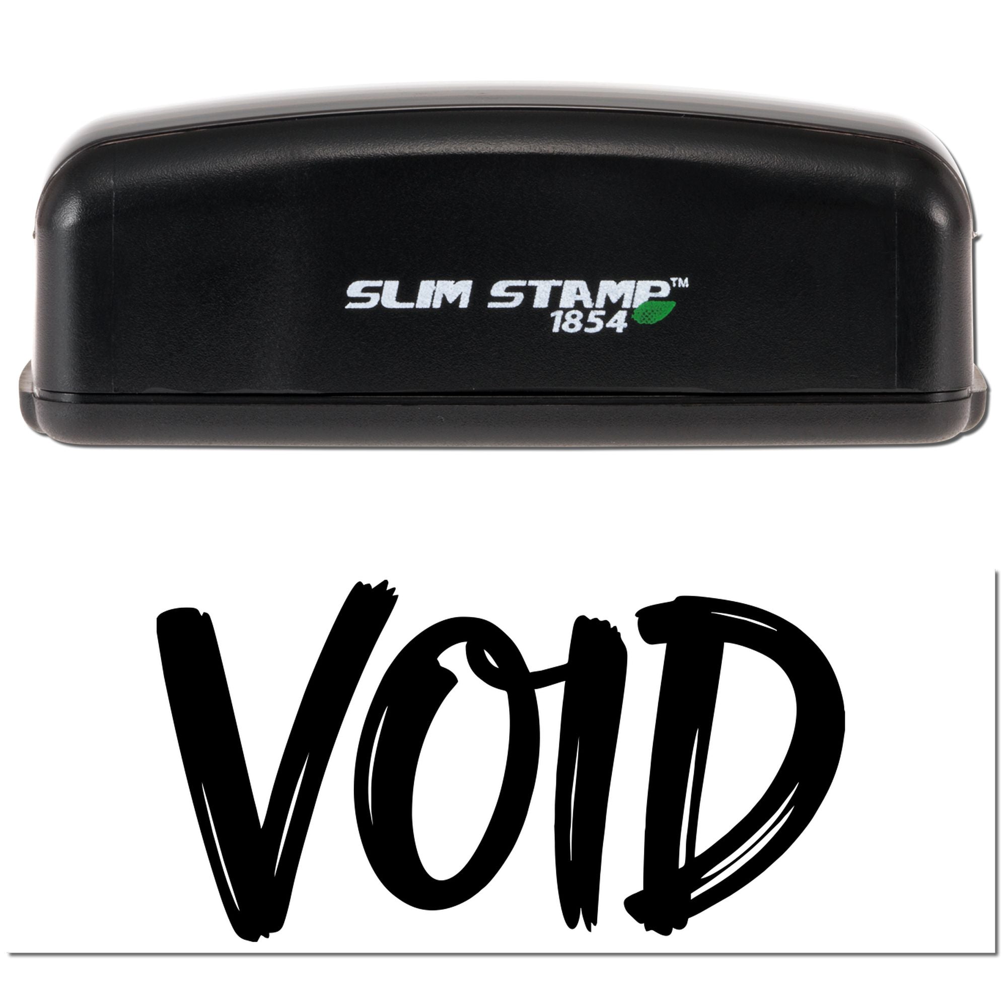 Slim Stamp 1854 VOID rubber stamp for marking documents void and preventing reuse.