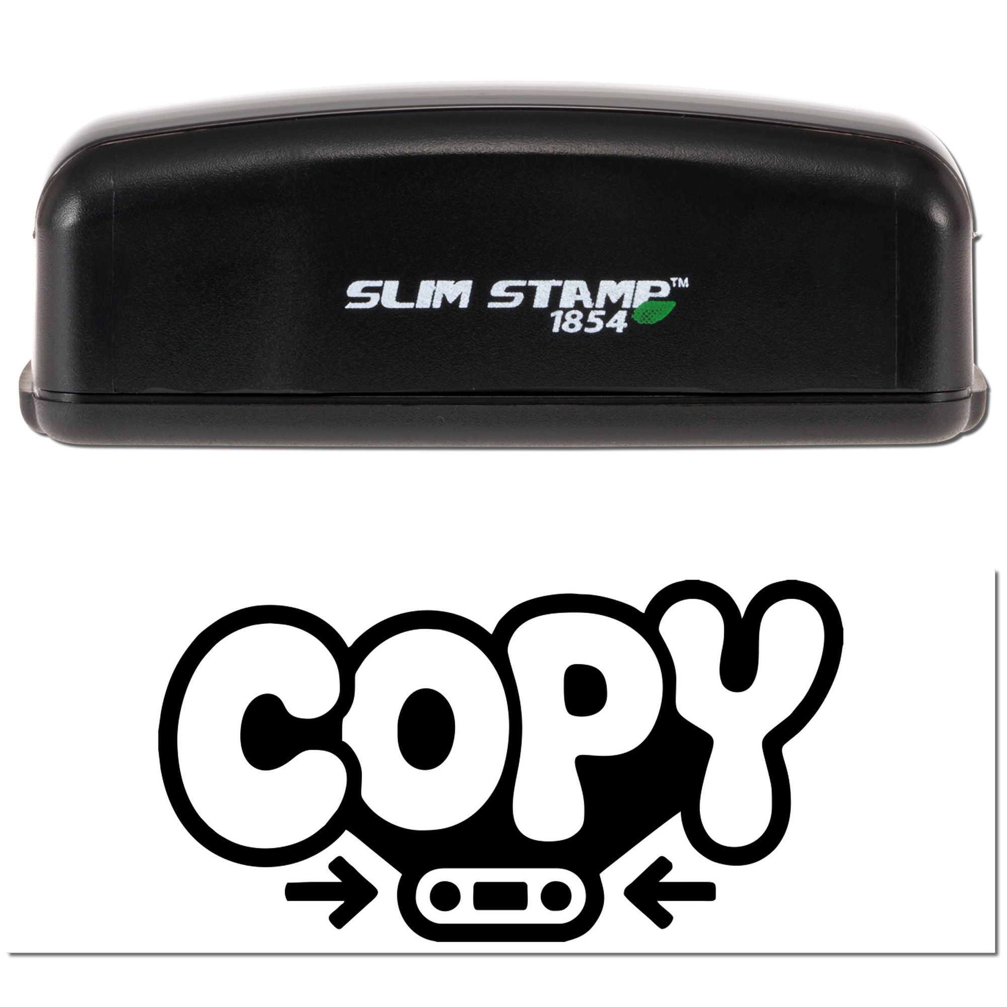 Slim Stamp 1854 rubber stamp with COPY imprint design for document marking and office use