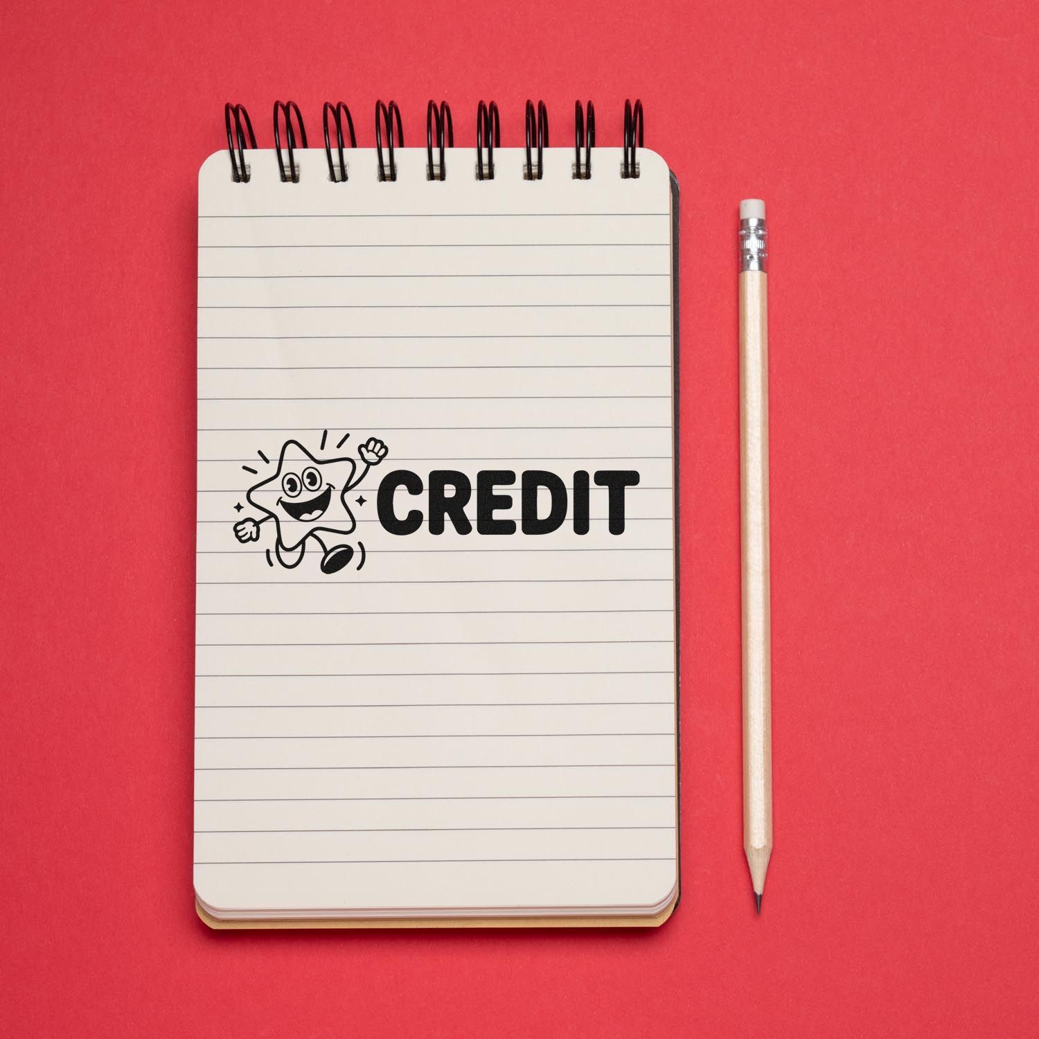 Adorable Credit Compact Pre-Inked Stamp For Business Payments