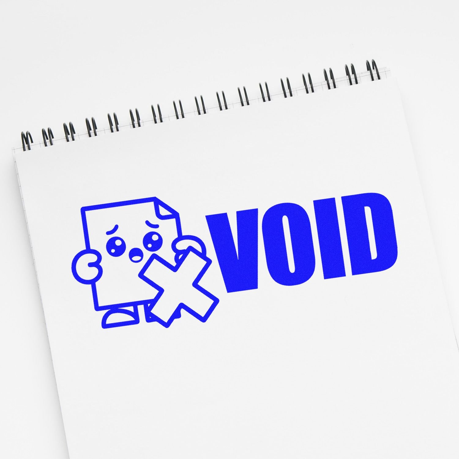 Void rubber stamp design for marking documents invalid, canceled, or void.