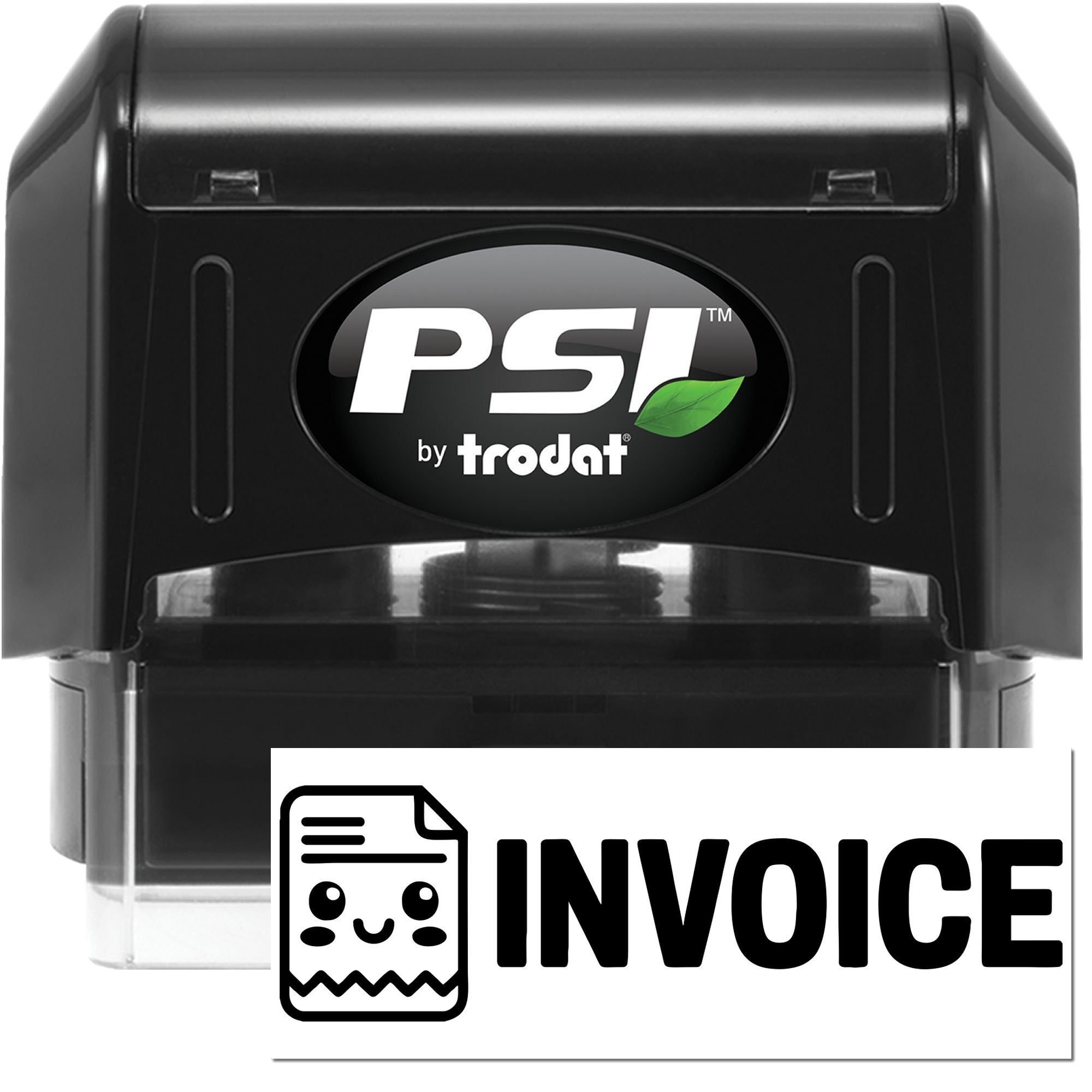 PSI by Trodat self-inking rubber stamp for invoice processing and office bookkeeping