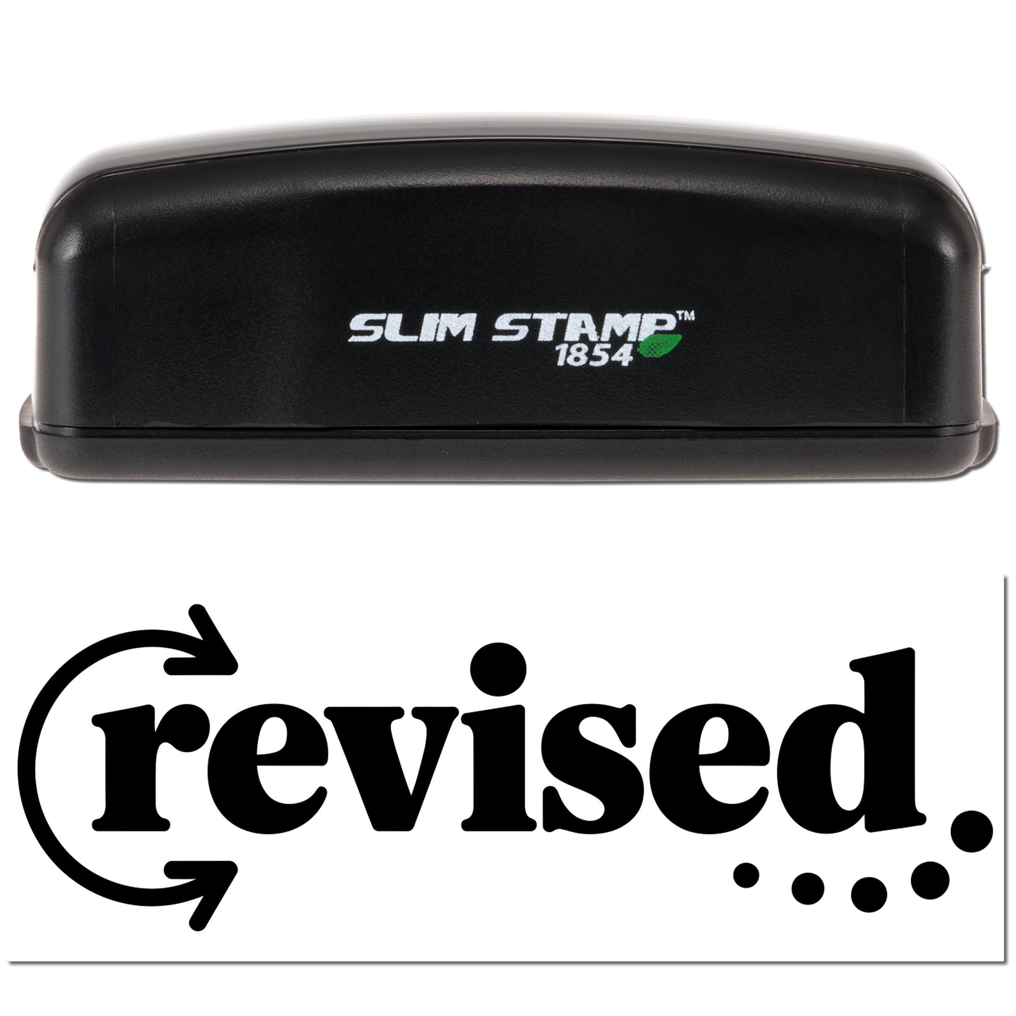 Modern Custom Revised Office Business Compact Pre-Inked Stamp