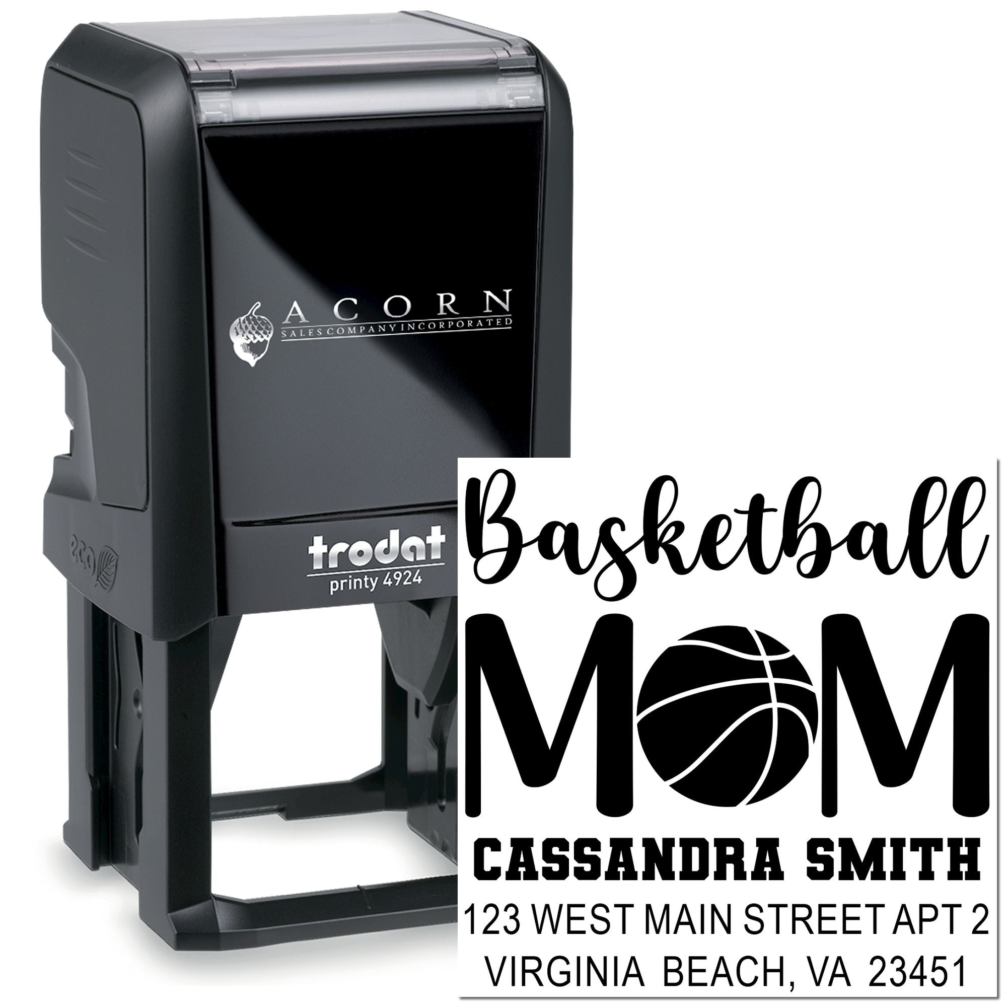 Basketball Mom Chic Self-Inking Stamp