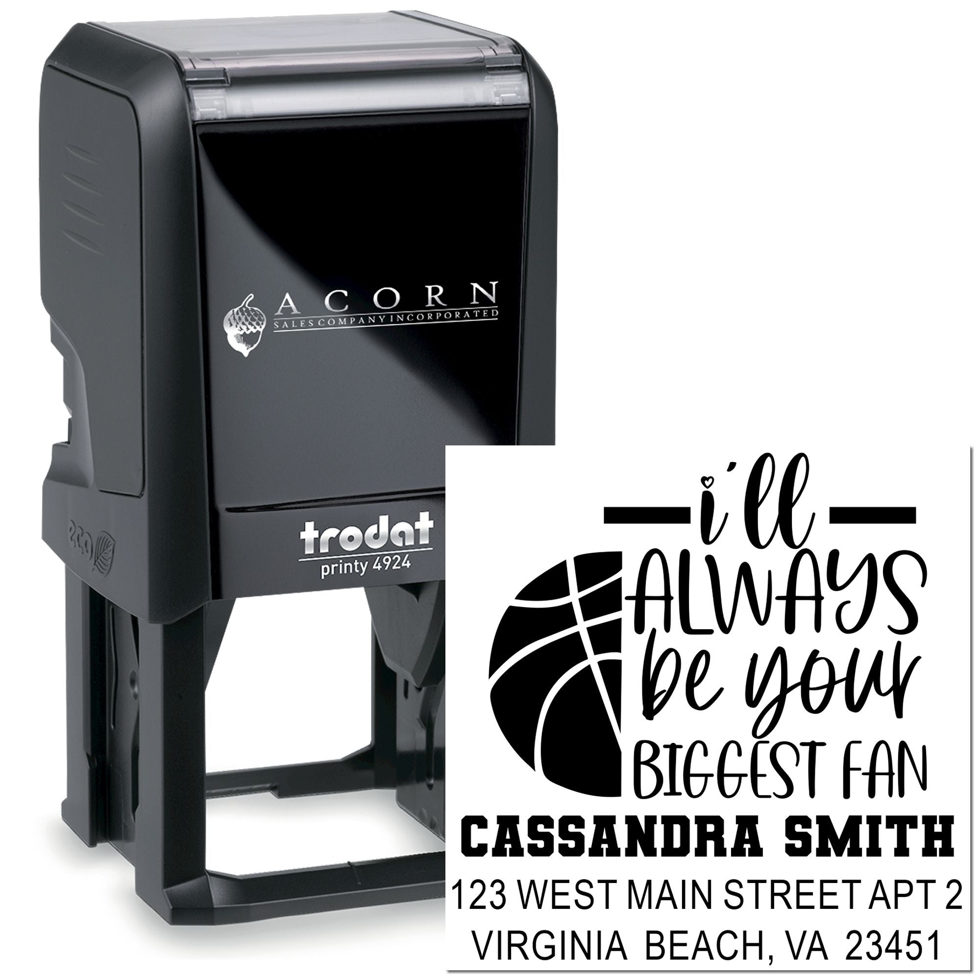 Basketball Fanatic Love Self-Inking Stamp