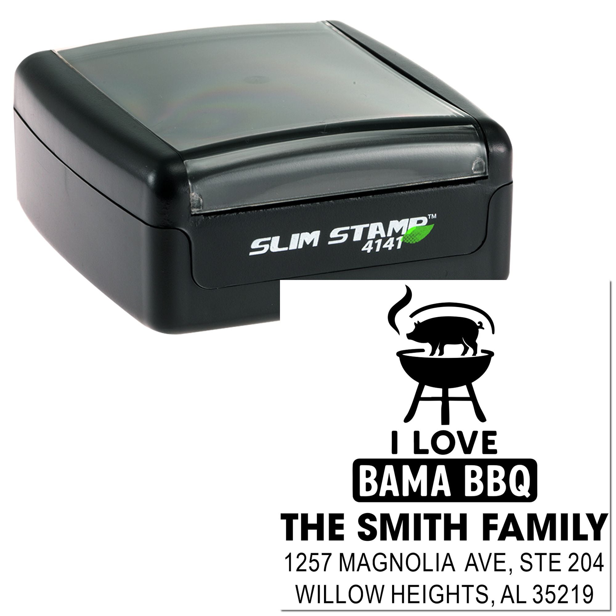 Bama BBQ Grillmaster Personalized Passion Pre-Inked Stamp