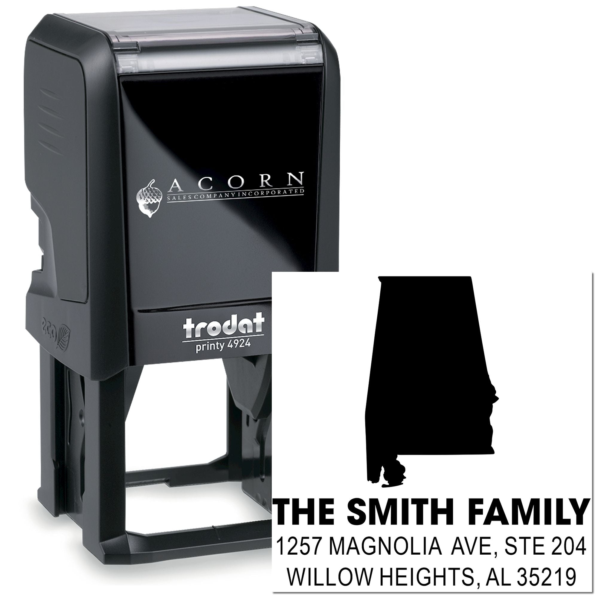 Alabama Silhouette Charm Self-Inking Stamp