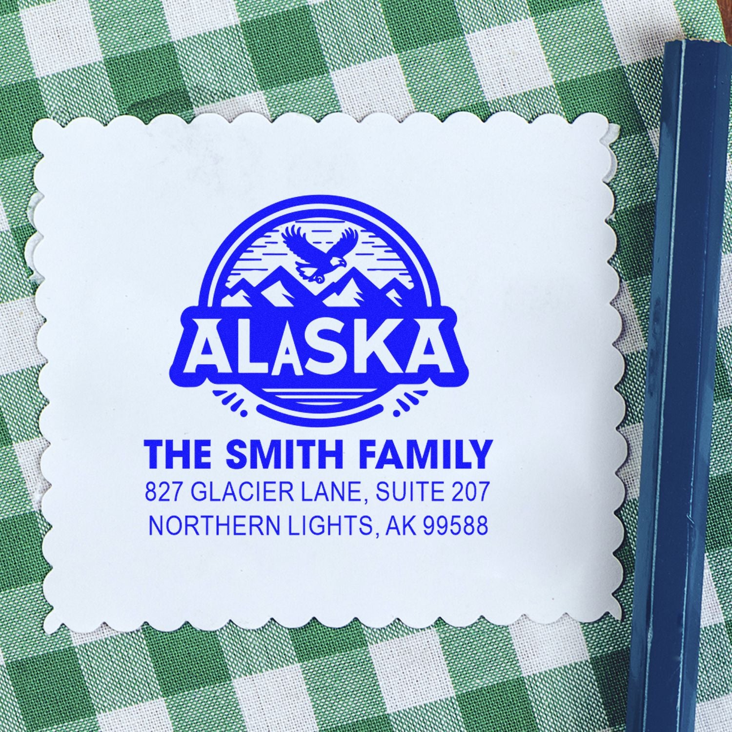 Alaskan Adventure Badge Self-Inking Stamp