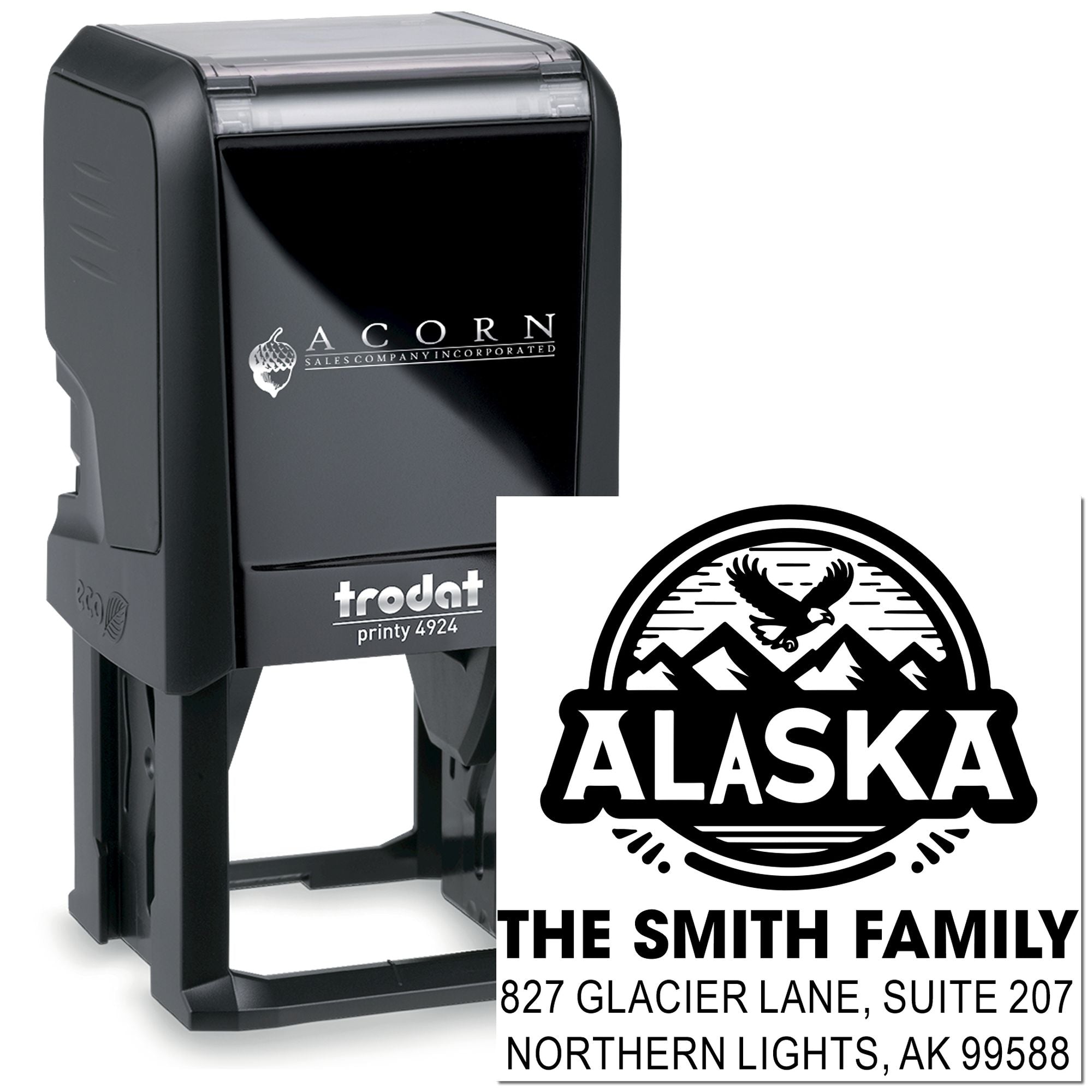 Alaskan Adventure Badge Self-Inking Stamp