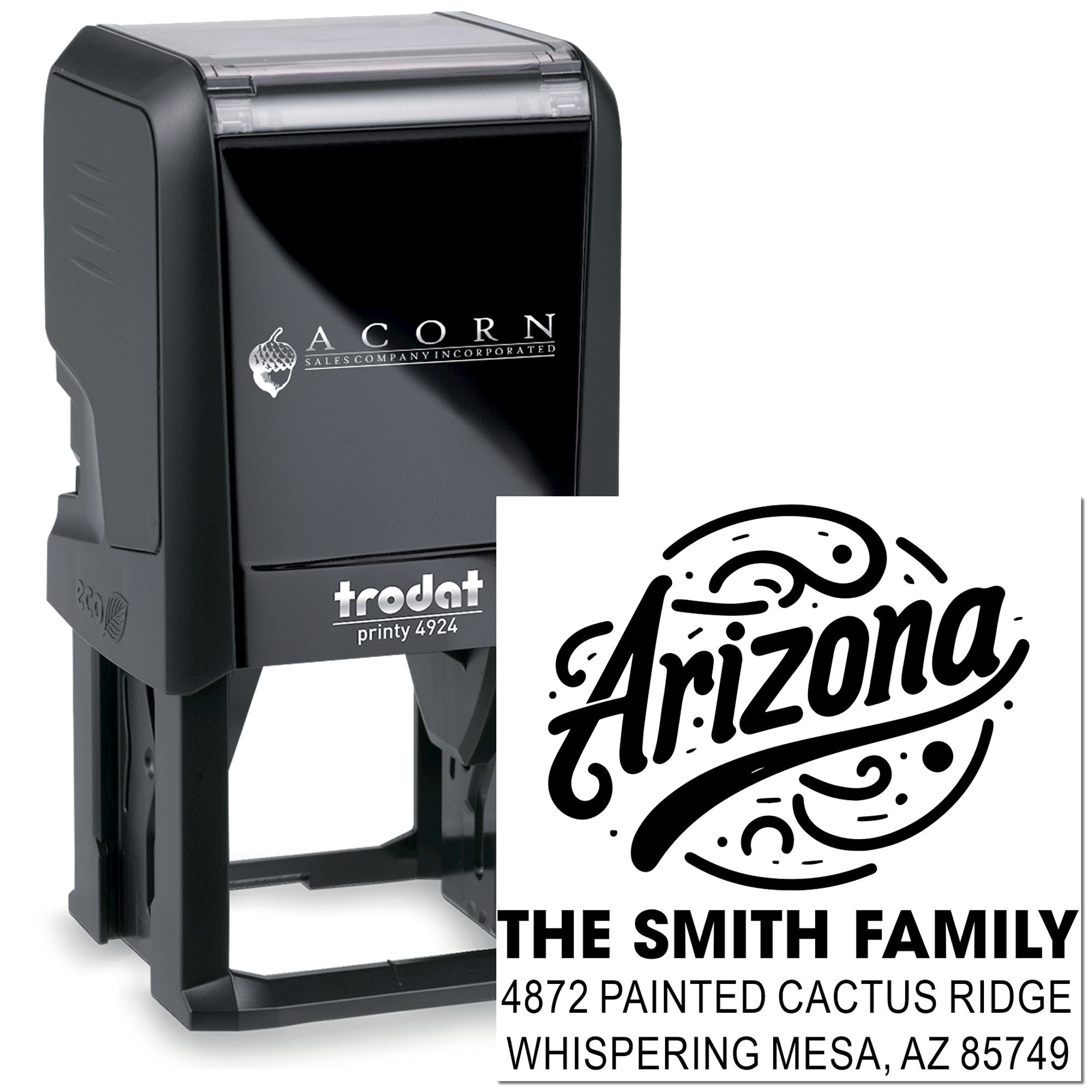 Arizona Swirl Design Self-Inking Stamp