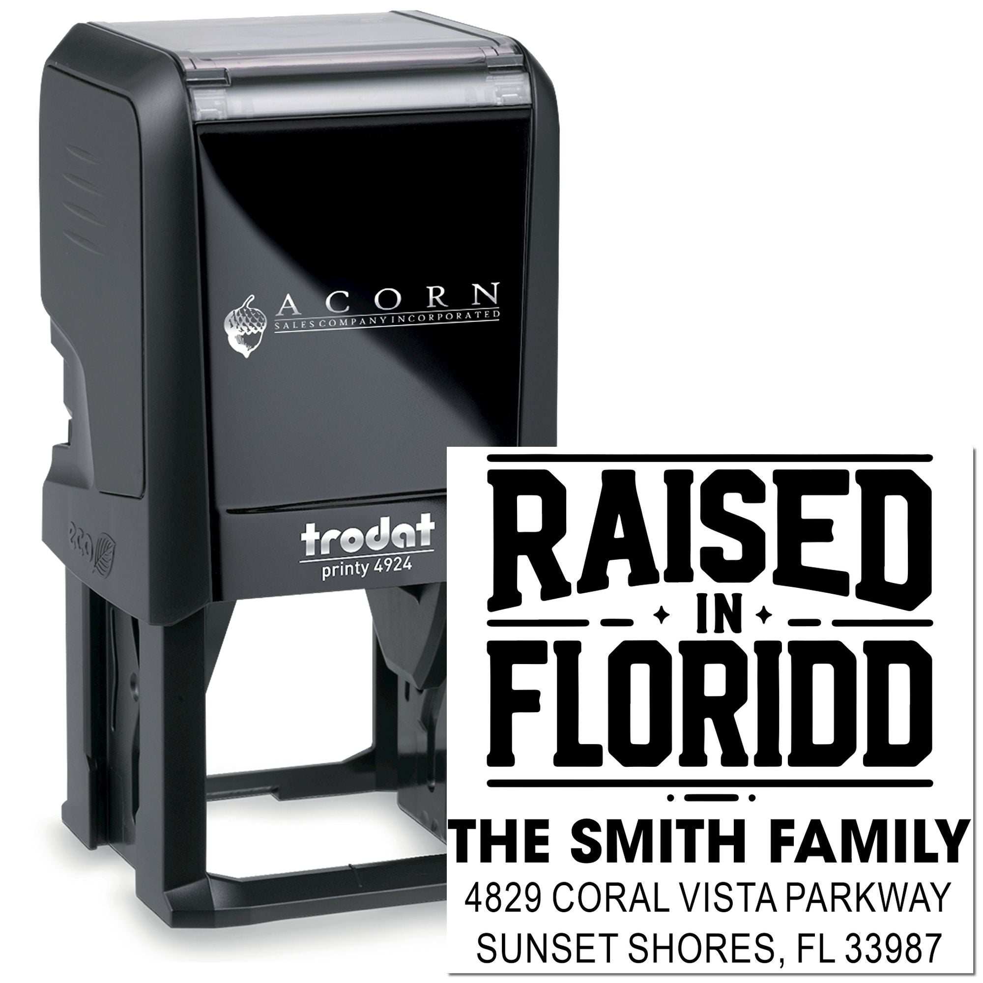 Bold Florida Pride Self-Inking Stamp