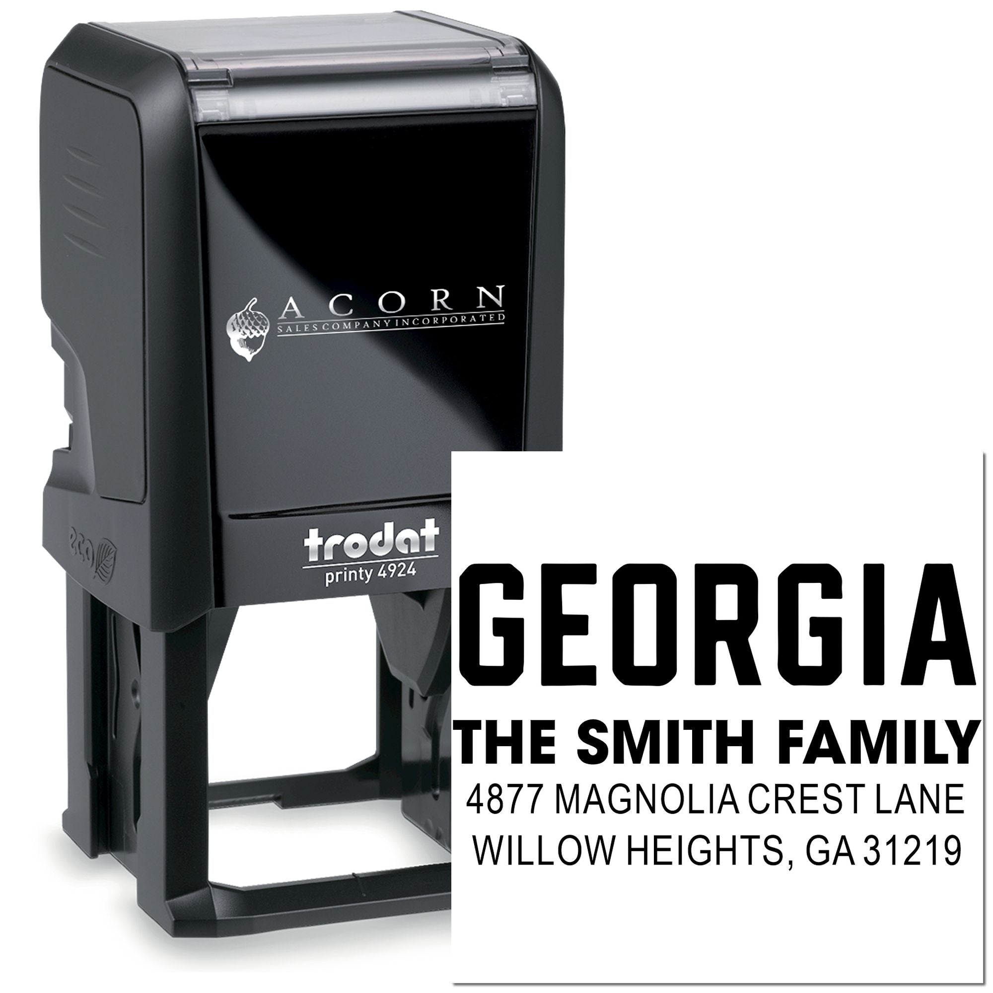 Bold Georgia Statement Self-Inking Stamp