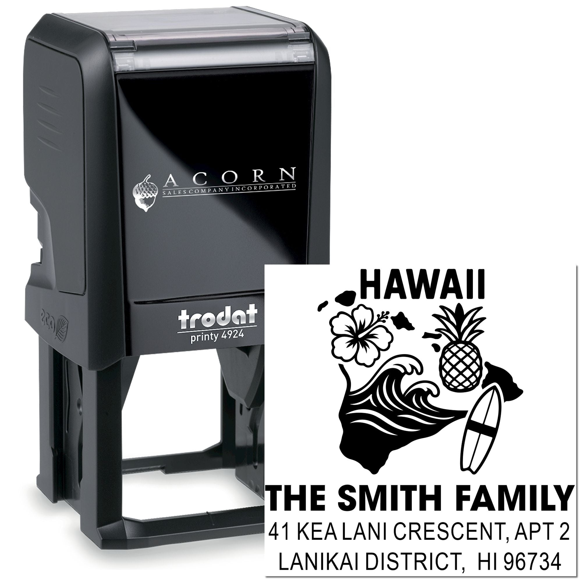 Tropical Hawaii Vibes Self-Inking Stamp