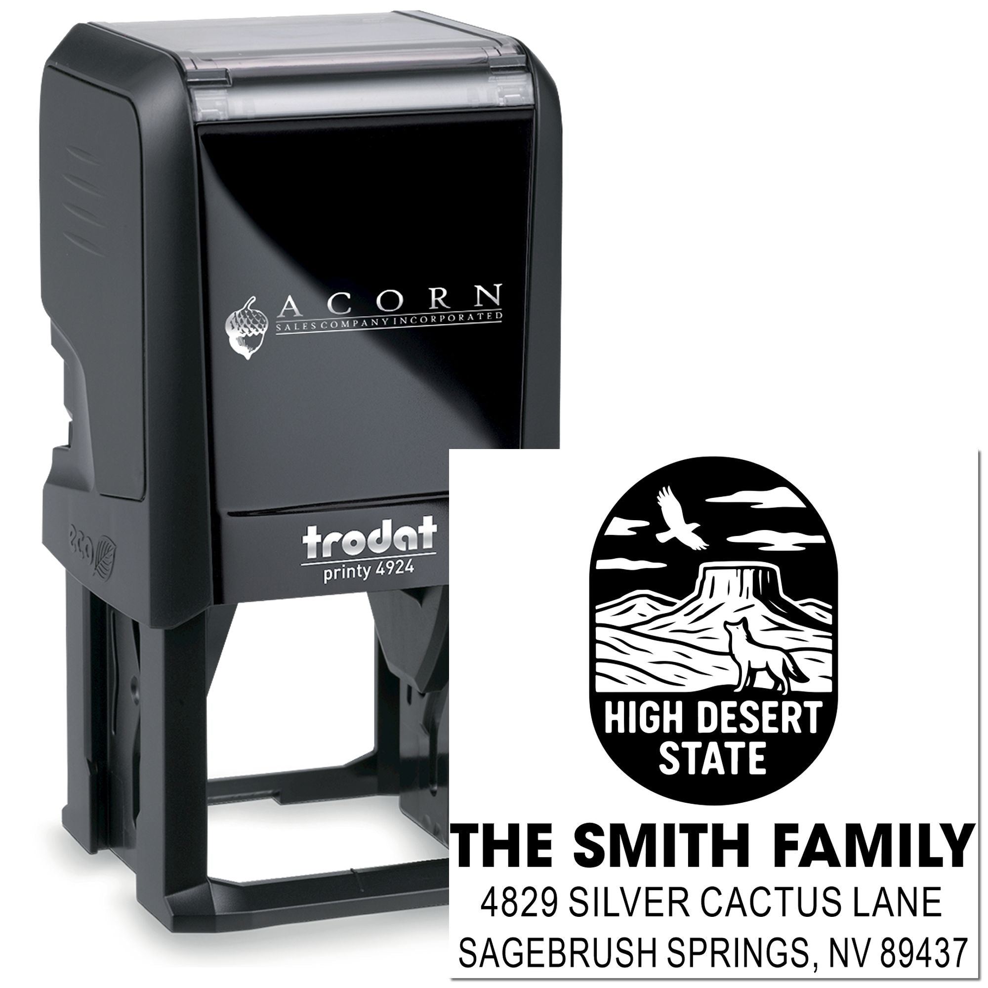 Desert Vista Emblem Self-Inking Stamp