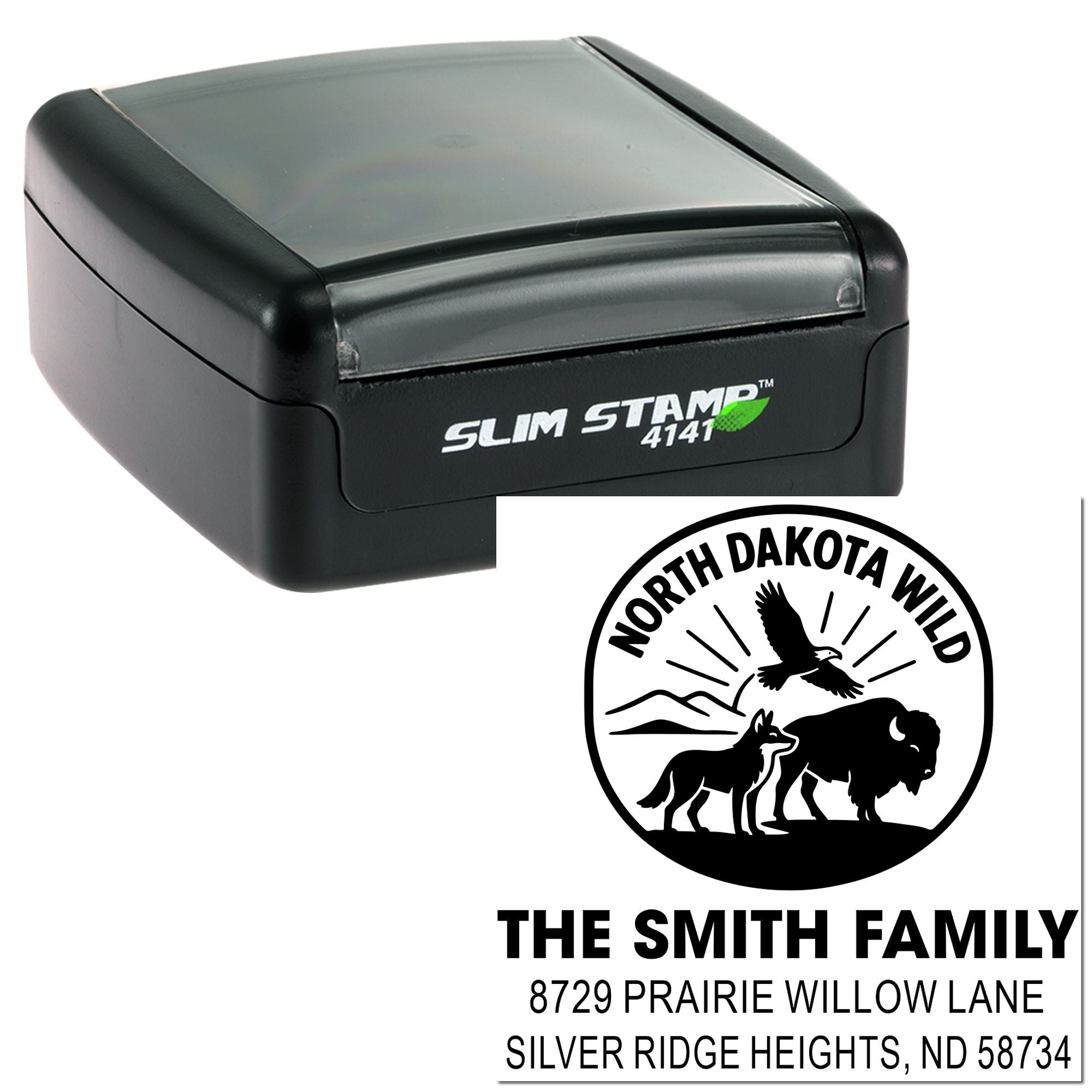 Wild North Dakota Wilderness Vintage Rubber Pre-Inked Stamp Collection