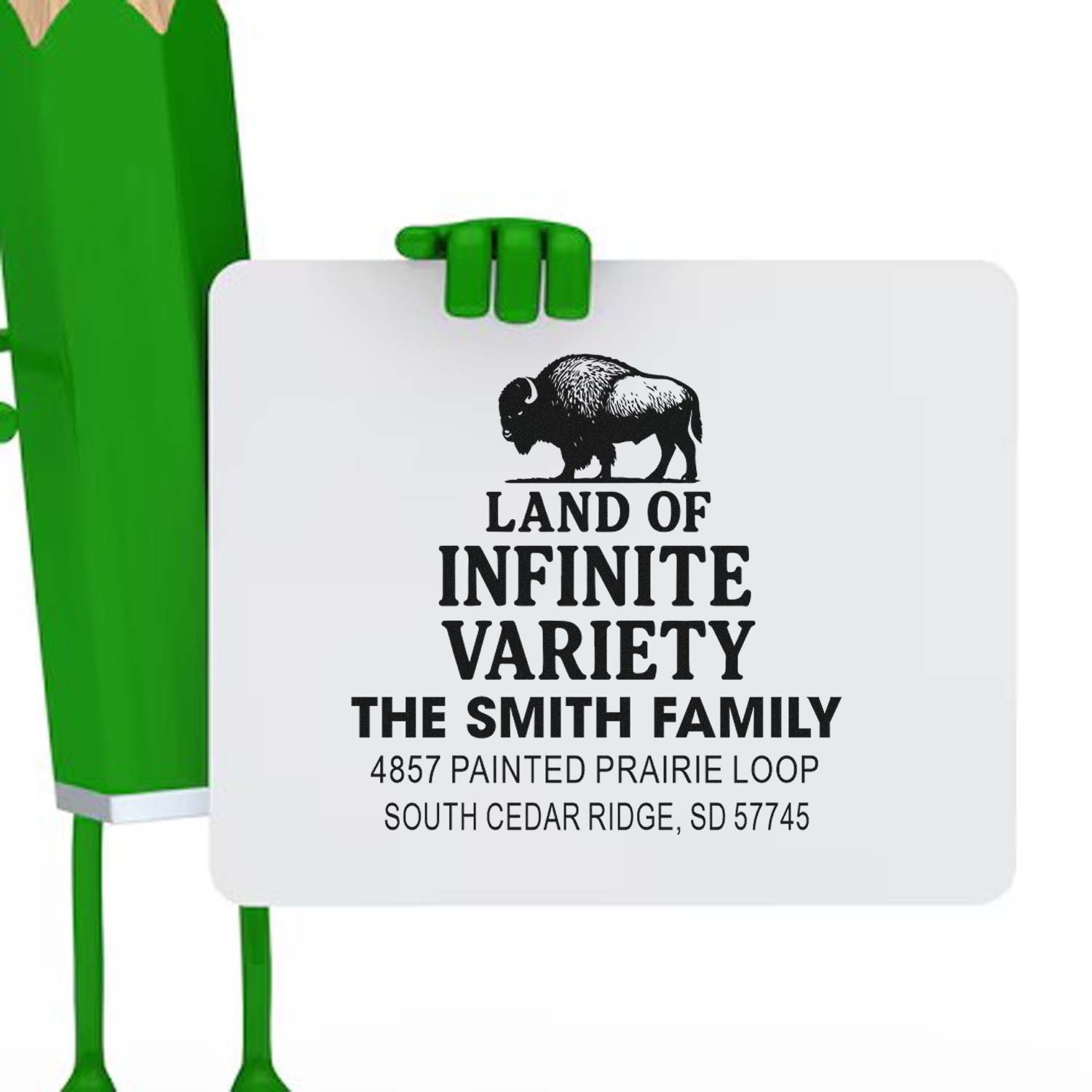 Buffalo Variety Design Custom Ink Pre-Inked Stamp Collection