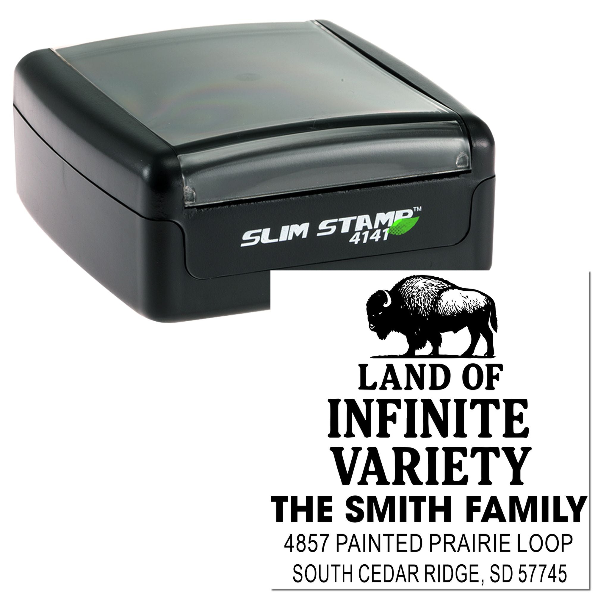 Buffalo Variety Design Custom Ink Pre-Inked Stamp Collection