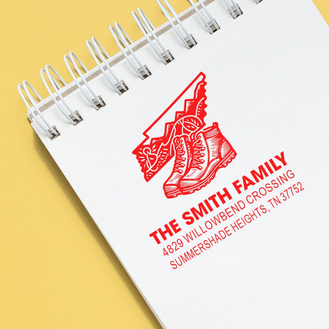 Adventure Trail All-Terrain Waterproof Hiking Boots Pre-Inked Stamp