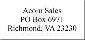 Address Style 3 Lines Style AD-6