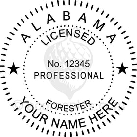 Alabama Professional Forester Seal Setup