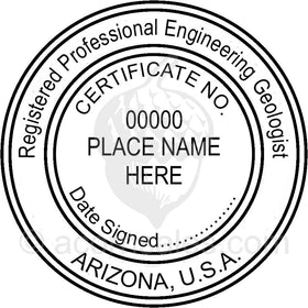 Arizona Engineering Geologist Seal Setup