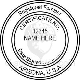 Arizona Professional Forester Seal Setup