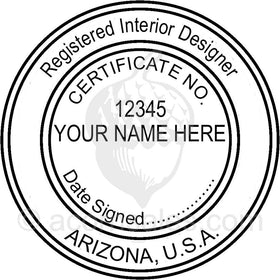 Arizona Interior Designer Seal Setup