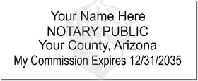 Arizona Notary Stamp 1092 Setup