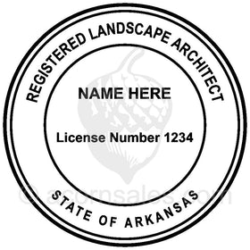 Arkansas Landscape Architect Seal Setup
