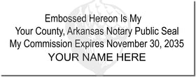 Arkansas Notary Stamp 1010 Setup