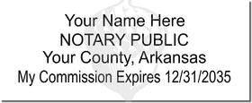Arkansas Notary Stamp 1092 Setup