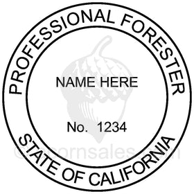 California Professional Forester Seal Setup