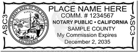 California Notary Stamp 1091 Setup