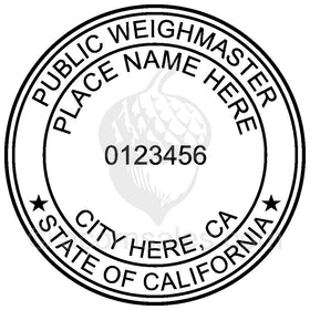 California Public Weighmaster Seal Setup