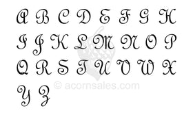 French Script Monogram Font