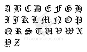 Old English Monogram Font