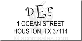 Combo Embosser Style CA-10 Monogram Style