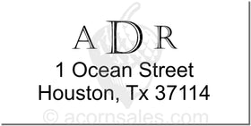 Combo Embosser Style CA-13 Monogram Style