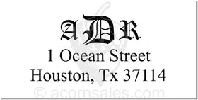 Combo Embosser Style CA-4 Monogram Style