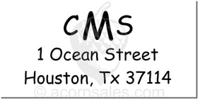 Combo Embosser Style CA-5 Monogram Style