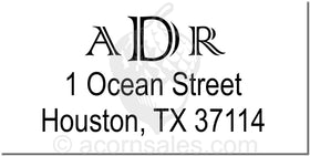 Combo Embosser Style CA-6 Monogram Style