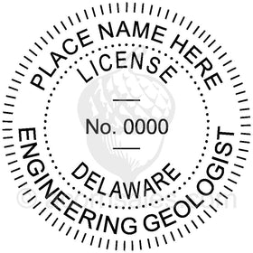 Delaware Engineering Geologist Seal Setup