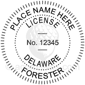 Delaware Professional Forester Seal Setup