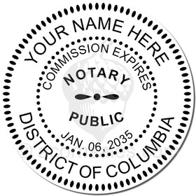 District of Columbia Notary Embossing Seal Setup