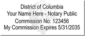 District of Columbia Notary Stamp 1096 Setup
