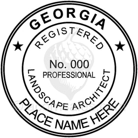 Georgia Landscape Architect Seal Setup